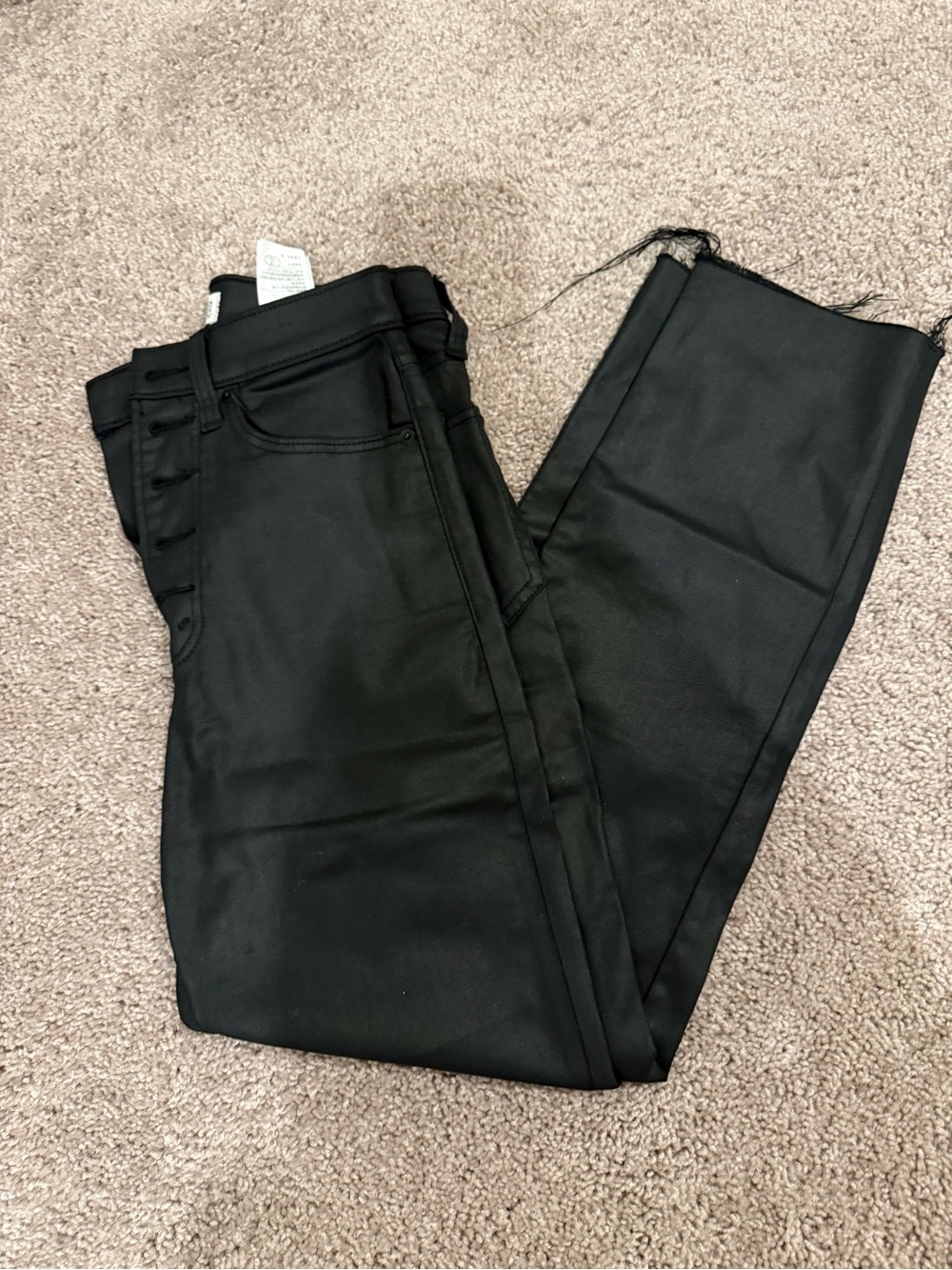 Abercrombie & Fitch Black Faux Leather Pants